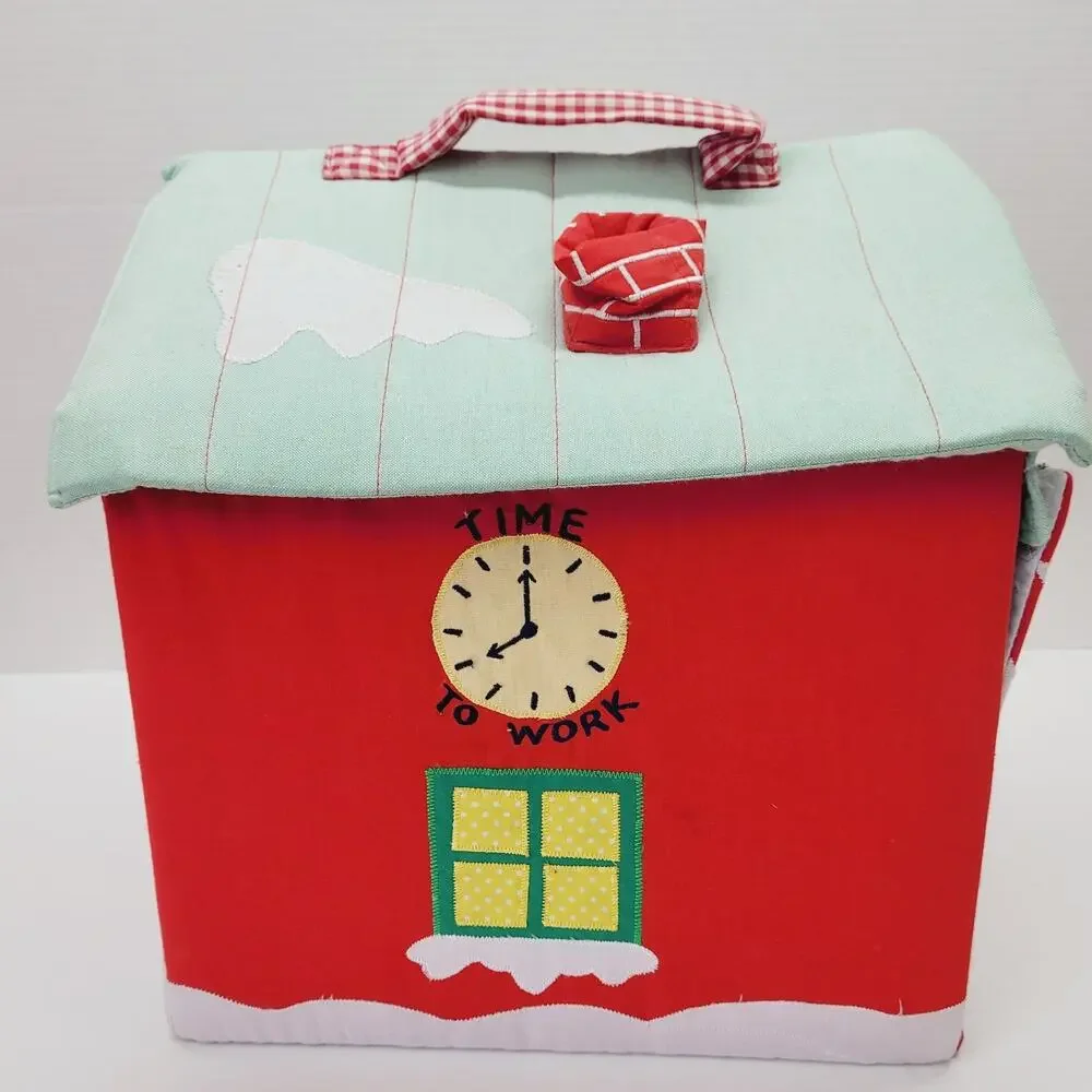 Vintage Pottery Barn Kids Christmas Santa's Workshop Play set Reindeer RARE READ